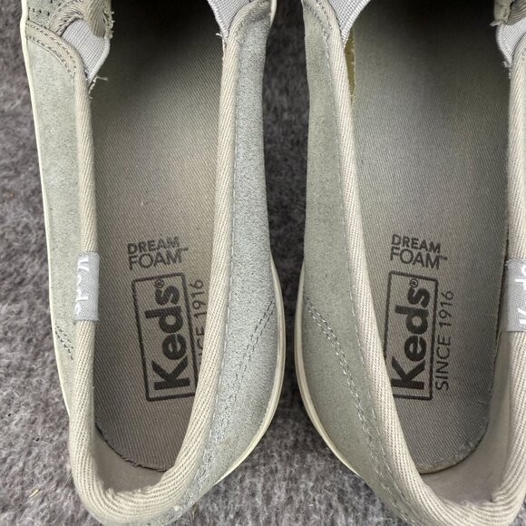 ✅Keds Womens 7.5 Perforated Slip-On Sneakers Gray Casual Comfort Shoes WH60960 - Picture 3 of 11